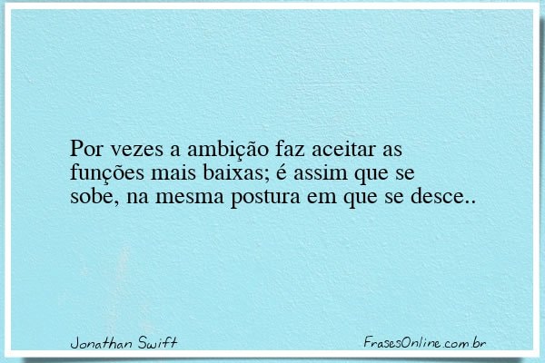 Frase de Jonathan Swift