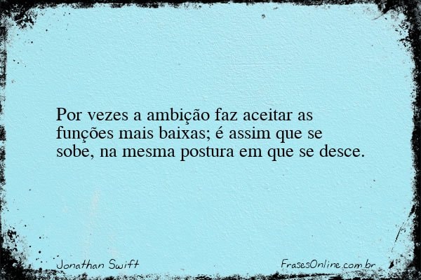 Frase de Jonathan Swift
