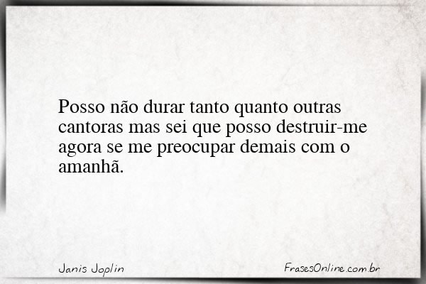 Frase de Janis Joplin