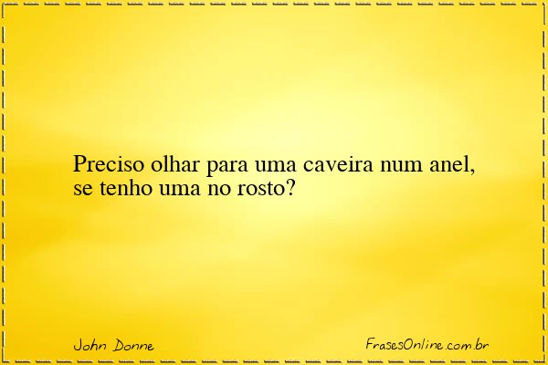 Frase de John Donne