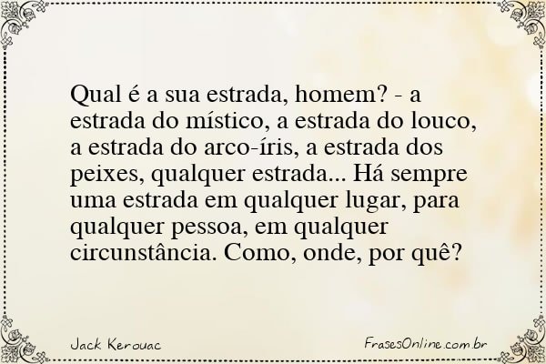 Frase de Jack Kerouac