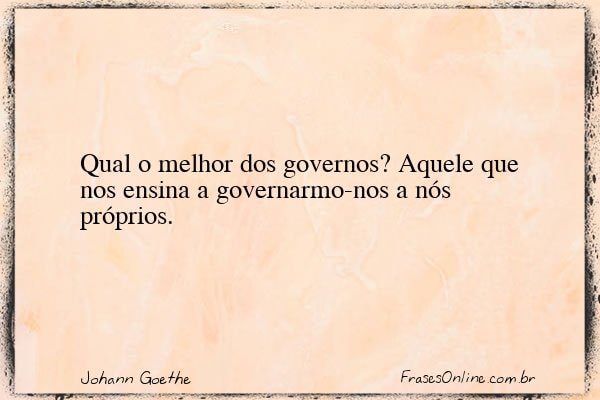 Frase de Johann Goethe