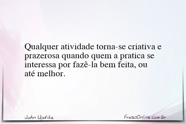 Frase de John Updike