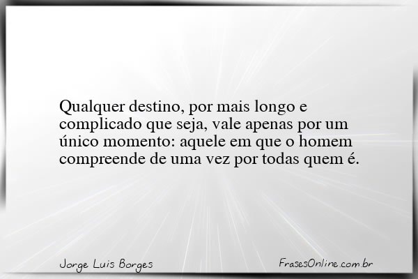 Frase de Jorge Luis Borges