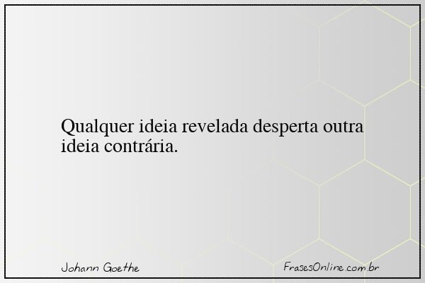 Frase de Johann Goethe