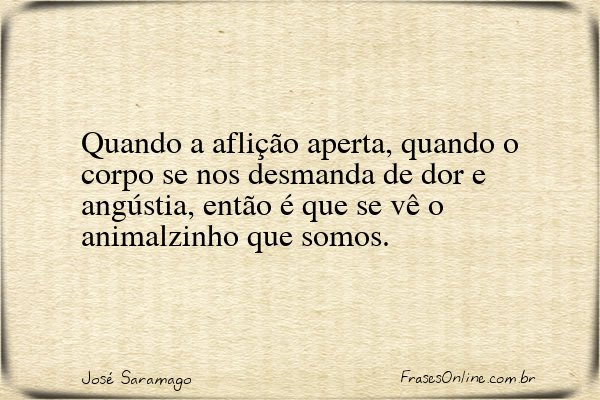 Frase de José Saramago