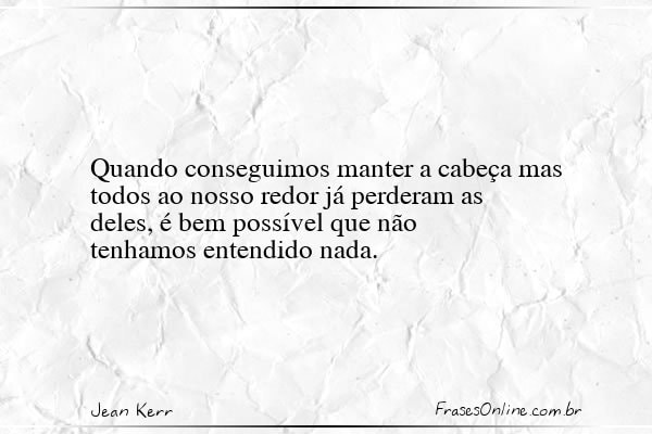 Frase de Jean Kerr