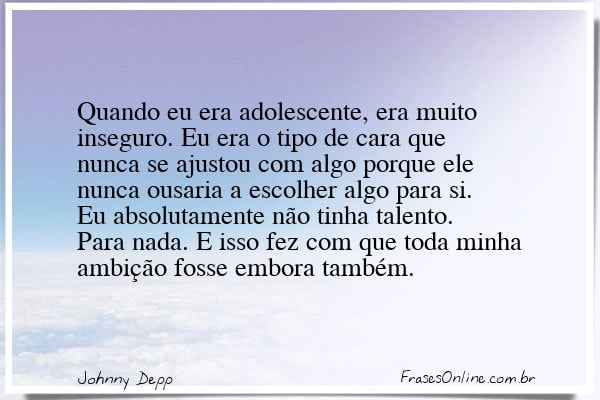 Frase de Johnny Depp