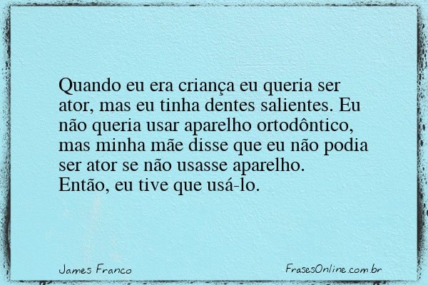 Frase de James Franco