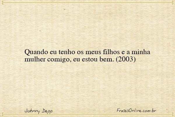 Frase de Johnny Depp