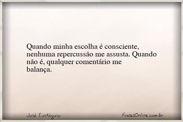 Frase de José Eustáquio