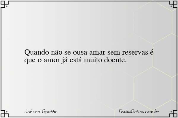 Frase de Johann Goethe