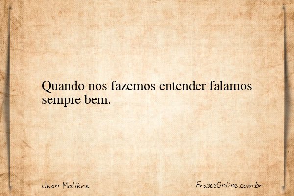 Frase de Jean Molière