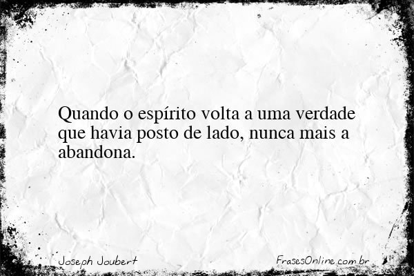 Frase de Joseph Joubert