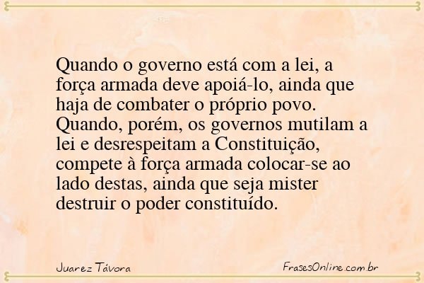 Frase de Juarez Távora