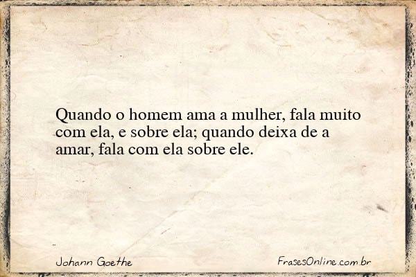 Frase de Johann Goethe