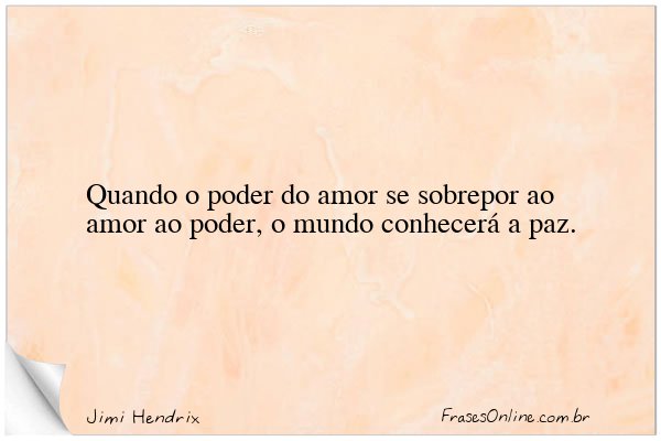 Frase de Jimi Hendrix