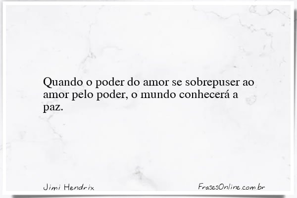 Frase de Jimi Hendrix