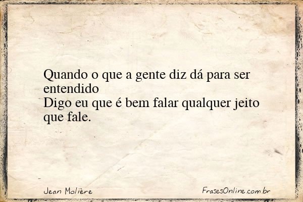 Frase de Jean Molière