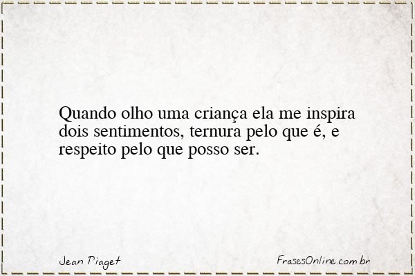 Frase de Jean Piaget