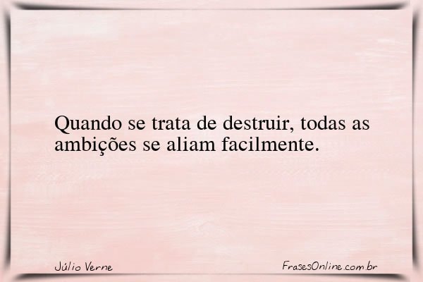 Frase de Júlio Verne