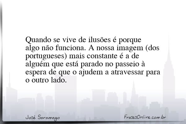 Frase de José Saramago