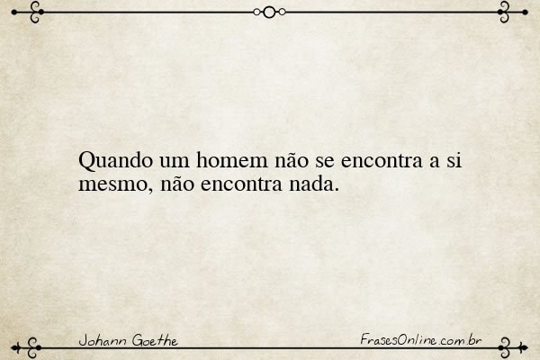 Frase de Johann Goethe