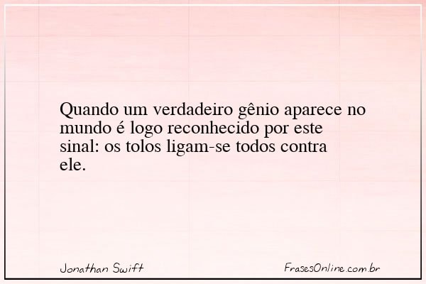 Frase de Jonathan Swift
