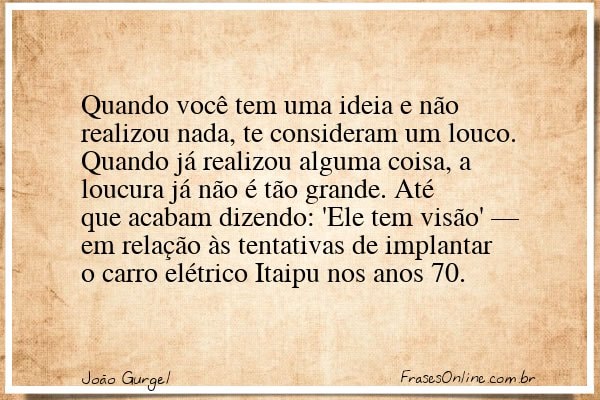 Frase de João Gurgel