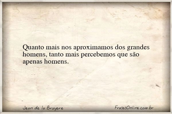 Frase de Jean de la Bruyere