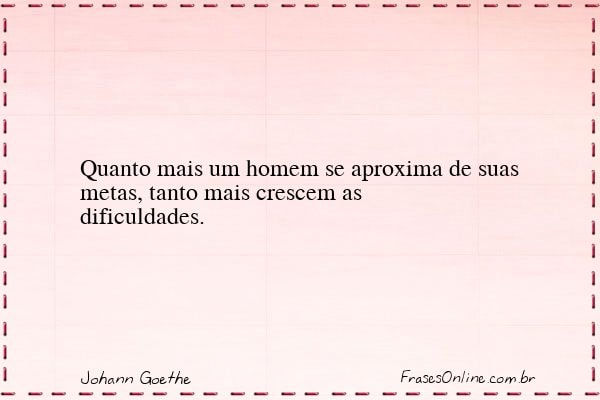 Frase de Johann Goethe