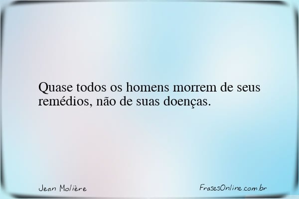 Frase de Jean Molière