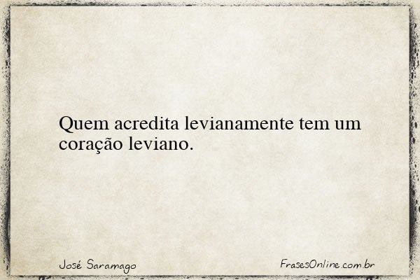 Frase de José Saramago