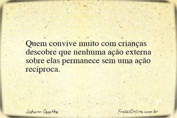 Frase de Johann Goethe