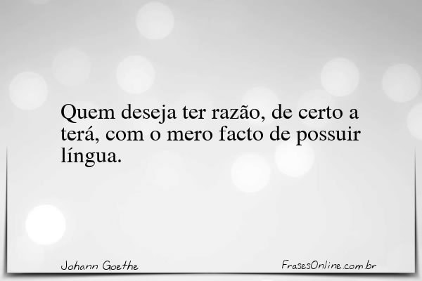 Frase de Johann Goethe