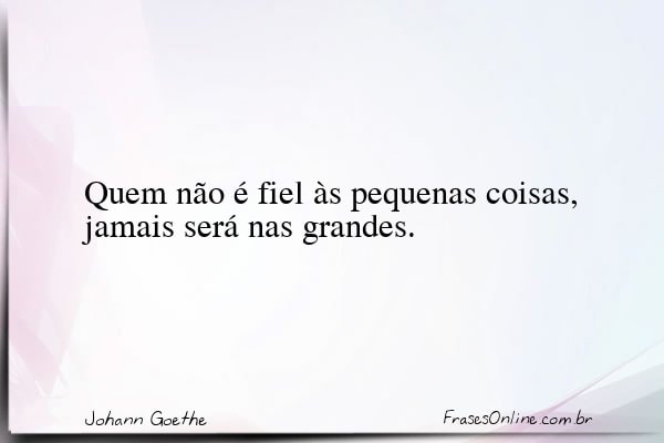 Frase de Johann Goethe
