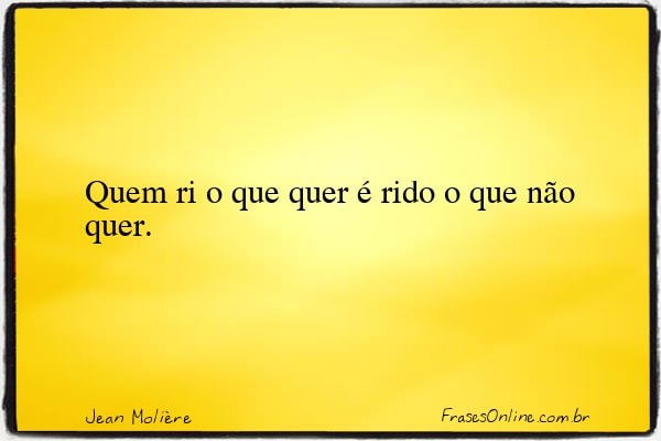 Frase de Jean Molière