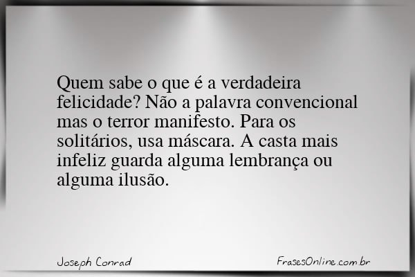 Frase de Joseph Conrad