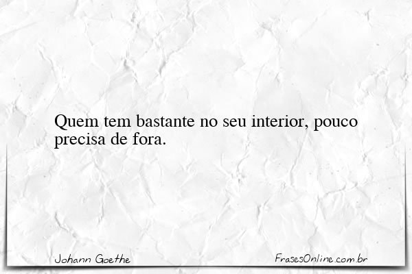 Frase de Johann Goethe