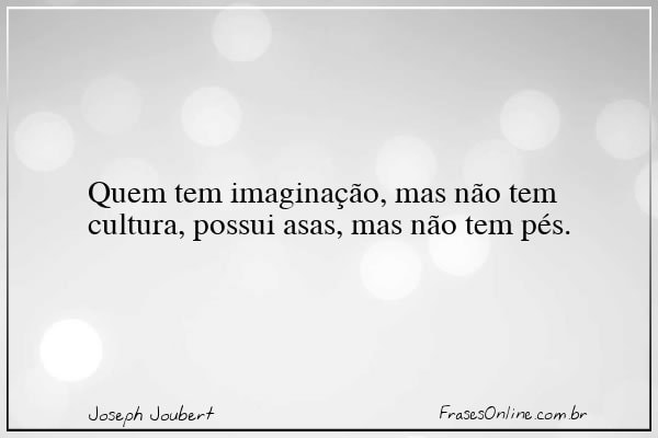 Frase de Joseph Joubert
