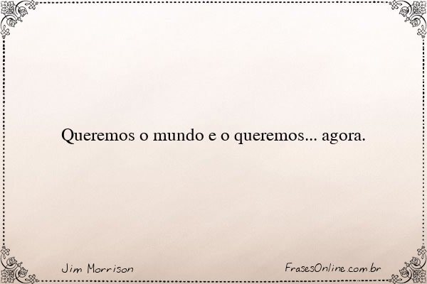 Frase de Jim Morrison