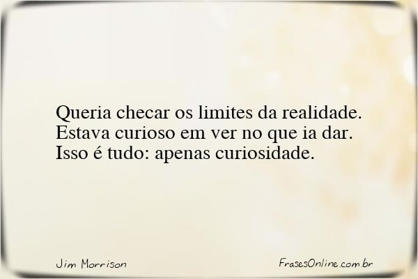 Frase de Jim Morrison