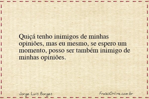 Frase de Jorge Luis Borges