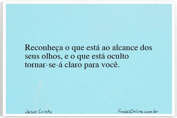 Frase de Jesus Cristo