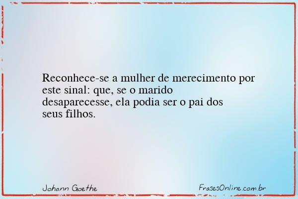 Frase de Johann Goethe