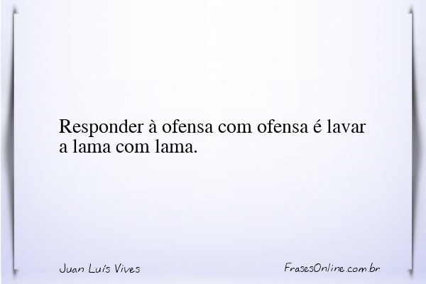 Frase de Juan Luís Vives