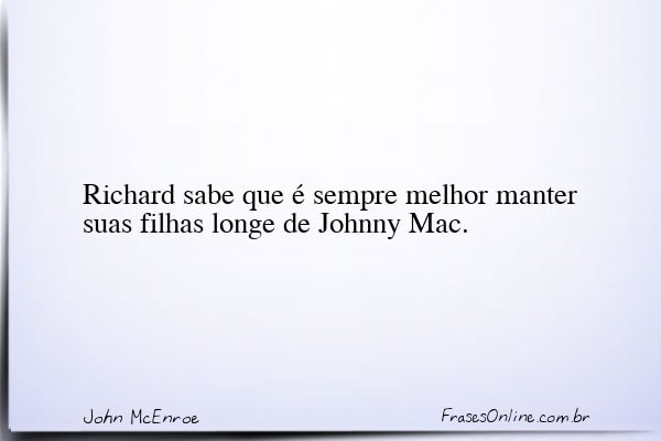 Frase de John McEnroe