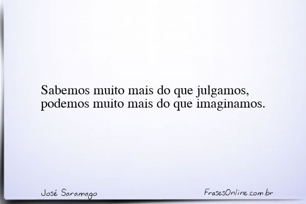 Frase de José Saramago