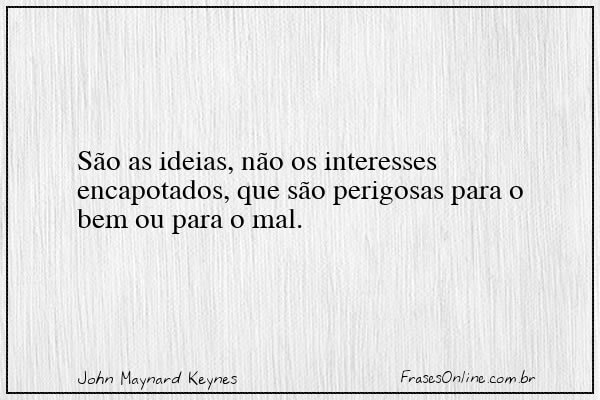 Frase de John Maynard Keynes