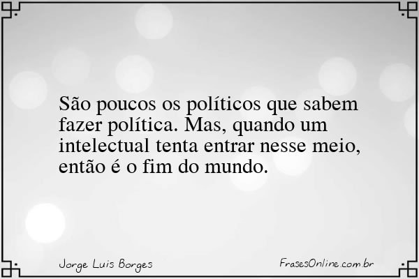 Frase de Jorge Luis Borges